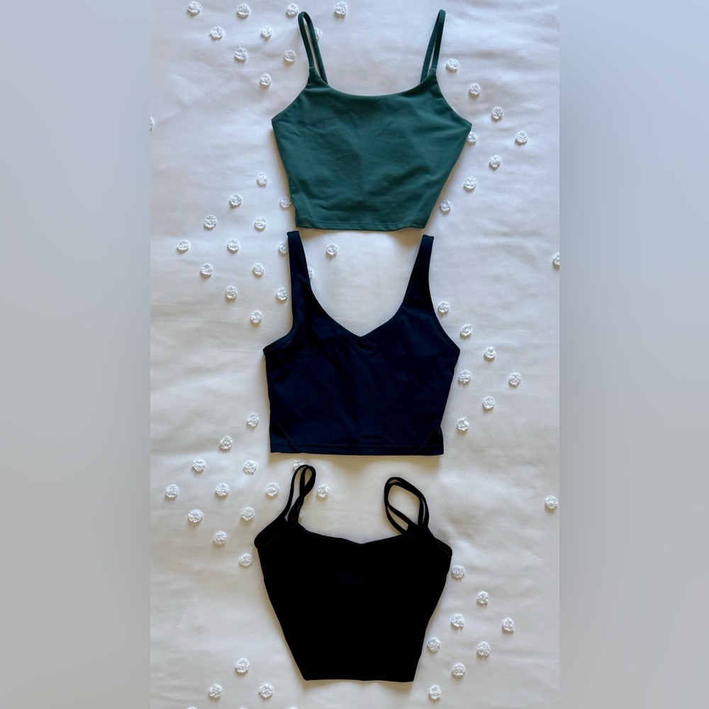 Set of Three HALARA Workout Crop Tops/Sports Bras/Yoga Tops + Free Gift